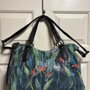 Aimee Kestenberg Tropical Floral Satchel Bag